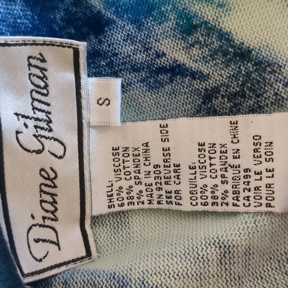 DIANE GILMAN Jean JACKET Style & Matching Tank Top - M - Picture 9 of 10
